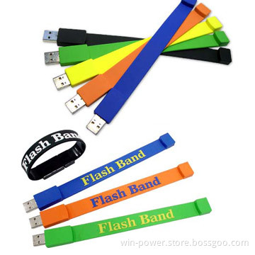Silicon Wristband USB Flash Drive; Bracelet USB Flash Drive; USB Flash Memory